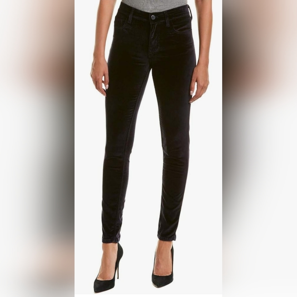 FRENCH CONNECTION Women's Velvet Luxe Skinny Pant in Olive Green Sz 6 Pants